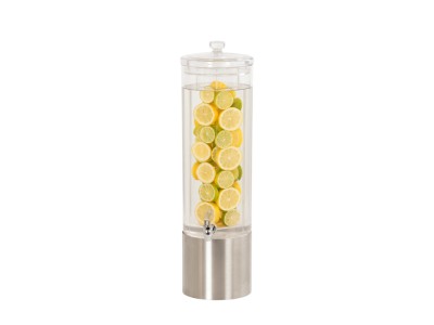 3 Gallon Stainless Steel Round Beverage Dispenser with Infusion Chamber